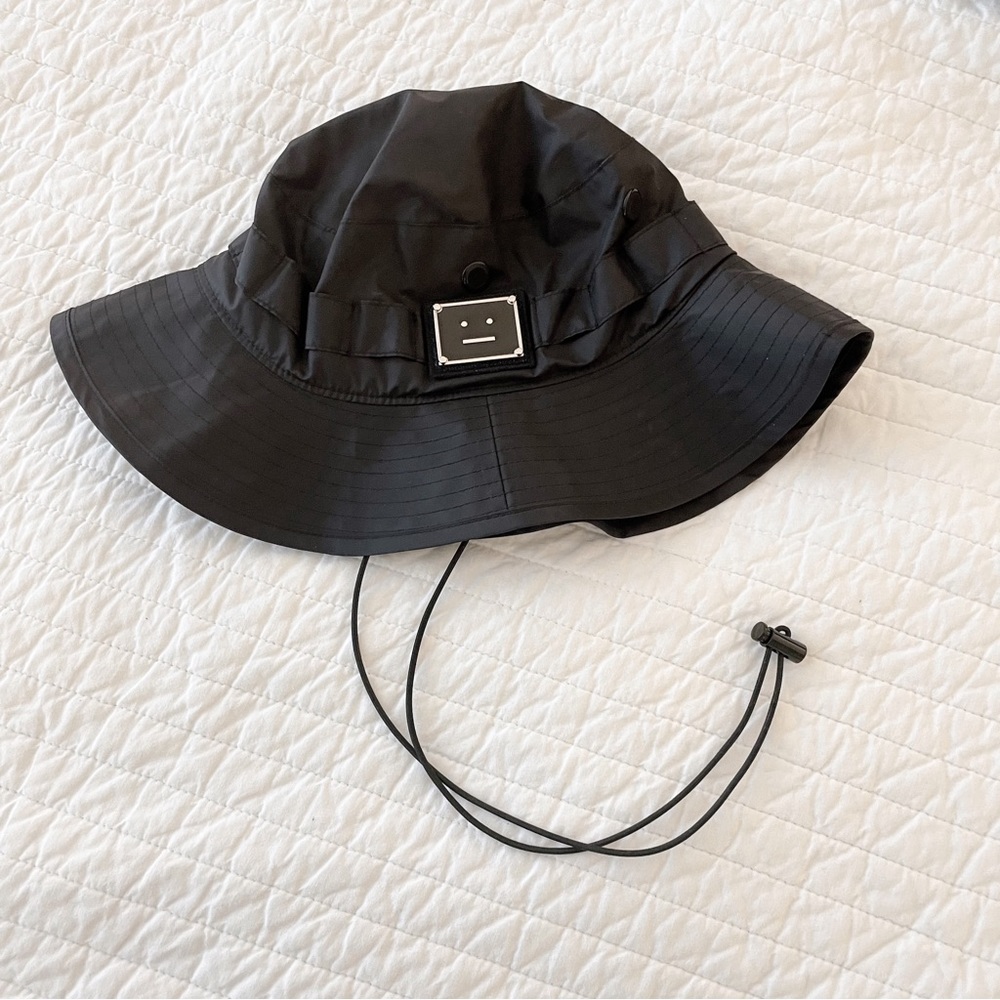Acne Studios Face Bucket Hat with Drawstring
